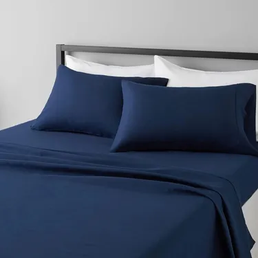 4 Piece Soft Solid Color Bedding Sheet Set